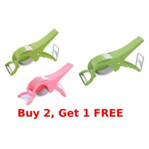 2 In 1 Vegetable Cutter With Peeler & Multipurpose Vegetable Knife For Kitchen. Steel All-purpose Scissor