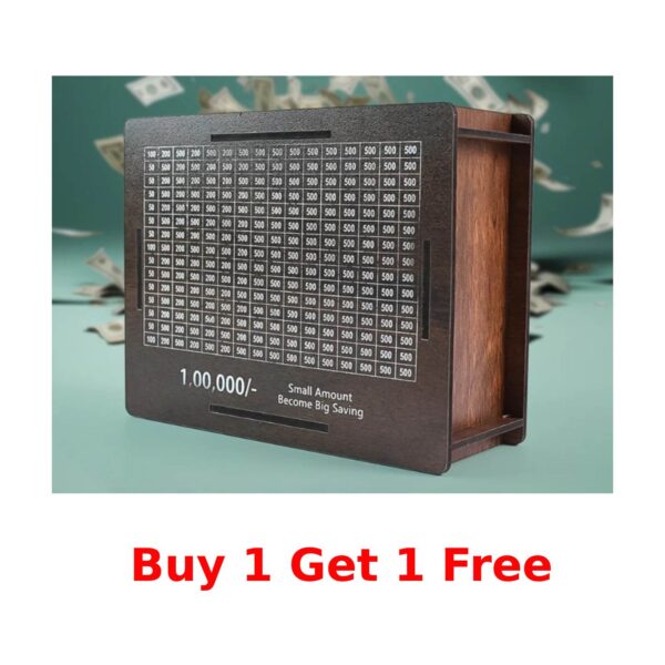Wooden Money / Piggy Bank, Money Box (2 Pc )